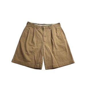 Polo by Ralph Lauren Tan Flat-Front Pleated Men's Shorts